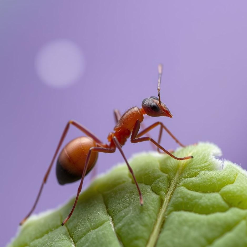 Dream : Purple ant in a dream