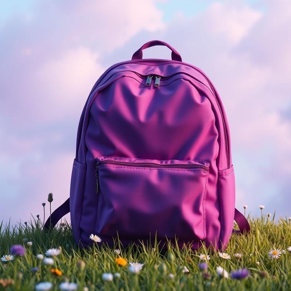 Dream : Purple backpack in a dream