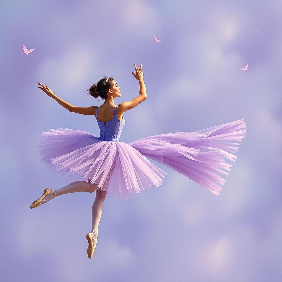 Dream : Purple ballerinas in a dream