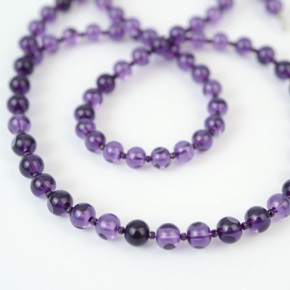 Dream : Purple beaded necklace in a dream