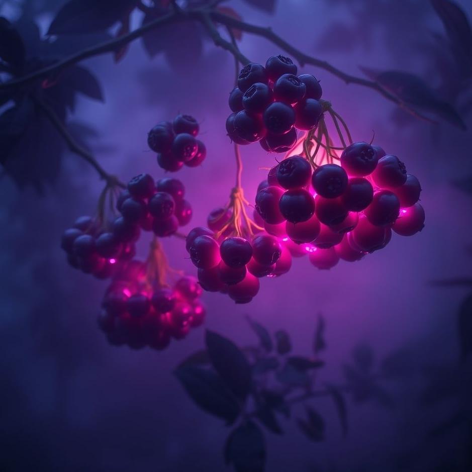 Dream : Purple blackberries in a dream