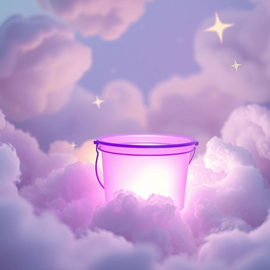 Dream : Purple bucket in a dream