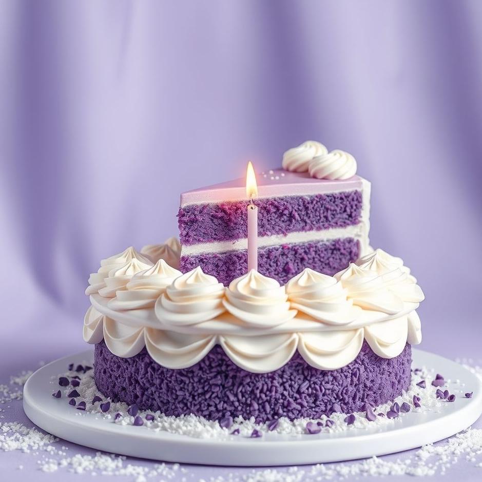 Dream : Purple cake in a dream