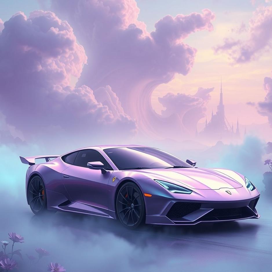 Dream : Purple car in a dream