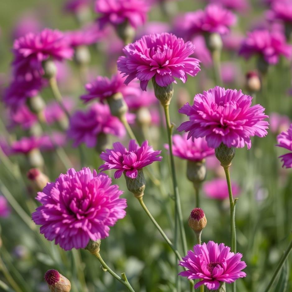 Dream : Purple carnations in a dream