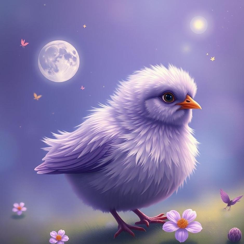 Dream : Purple chick in a dream