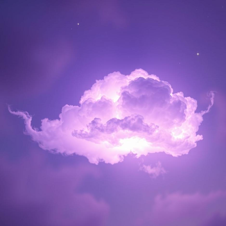Dream : Purple cloud in a dream