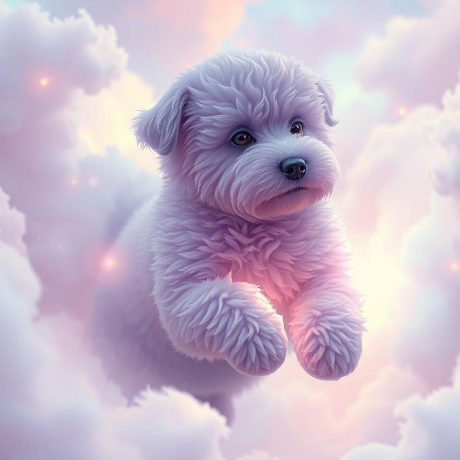 Dream : Purple dog in a dream