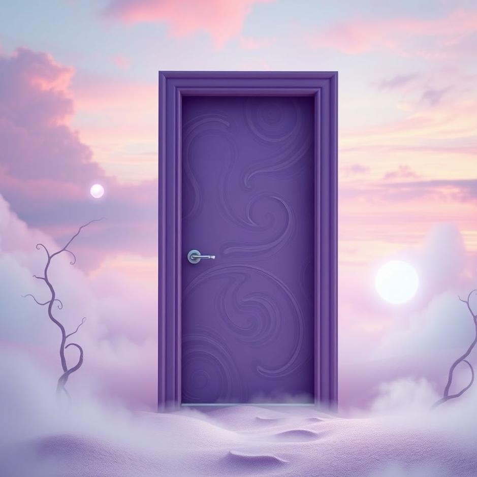 Dream : Purple door in a dream