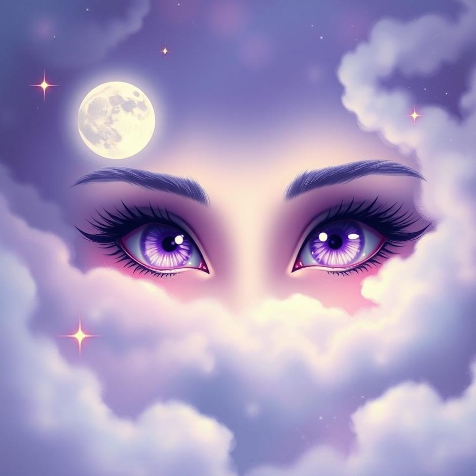 Dream : Purple eyes in a dream