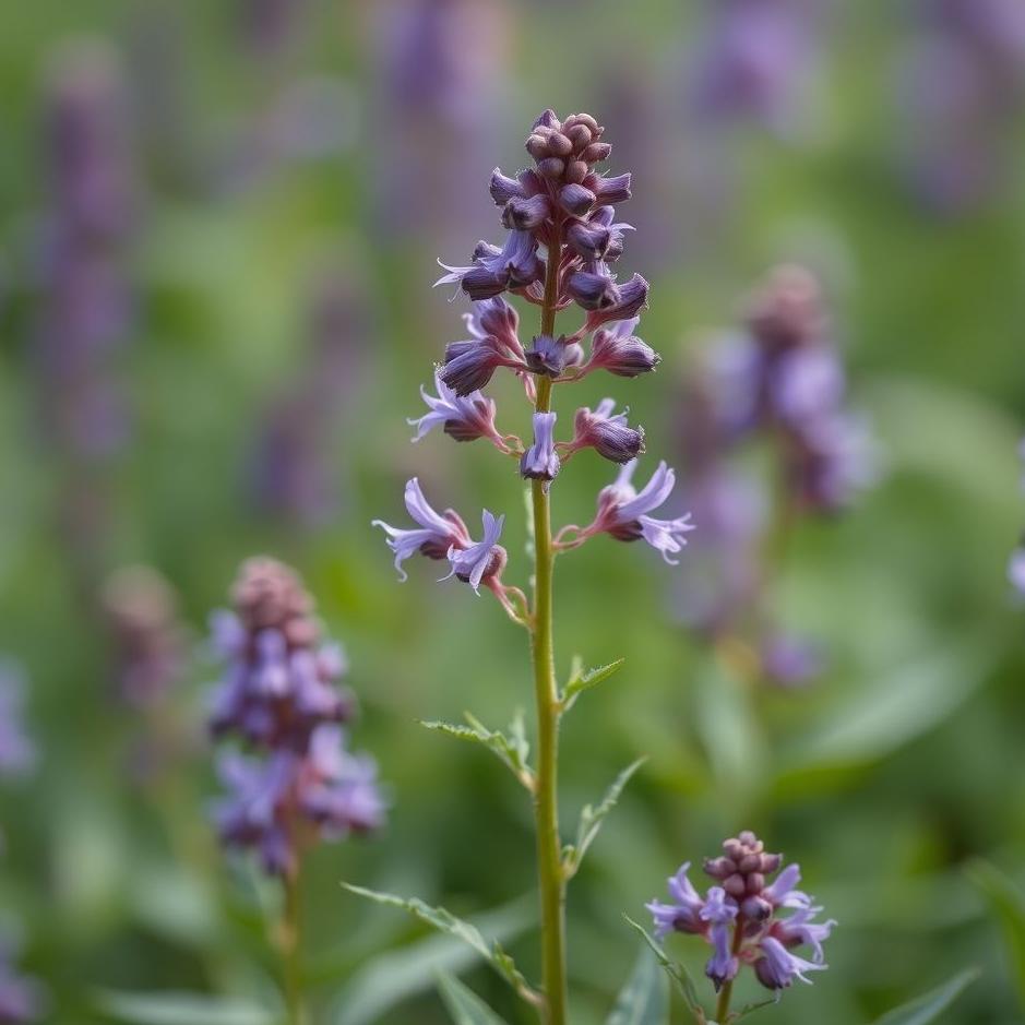 Dream : Purple flowered plant in a dream