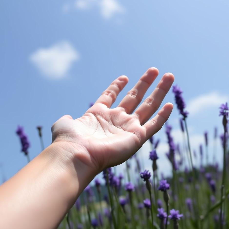 Dream : Purple hand in a dream