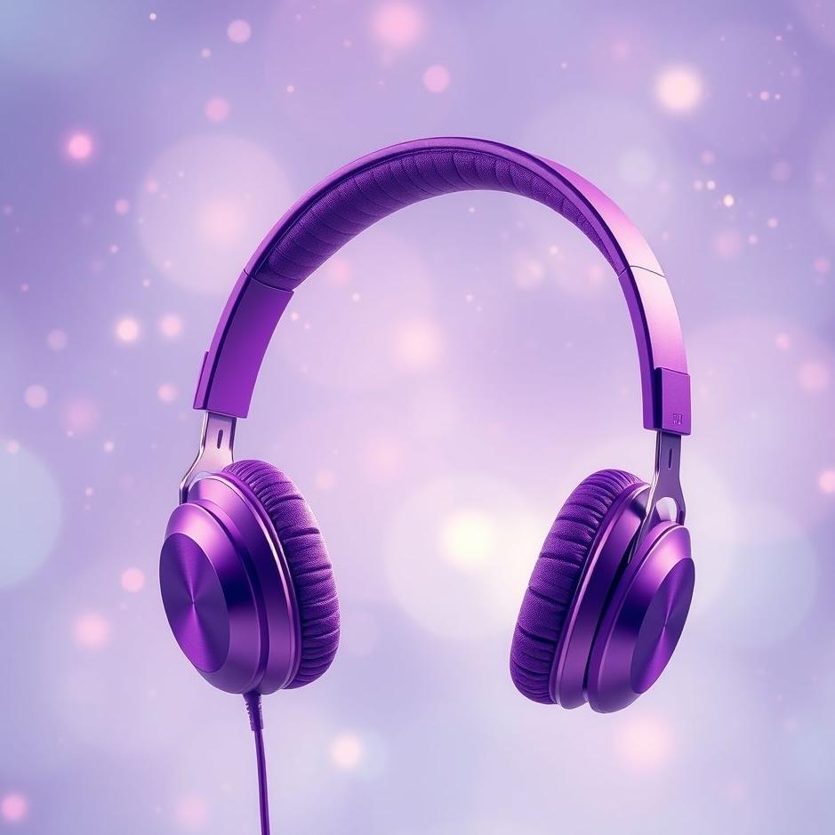 Dream : Purple headphones in a dream