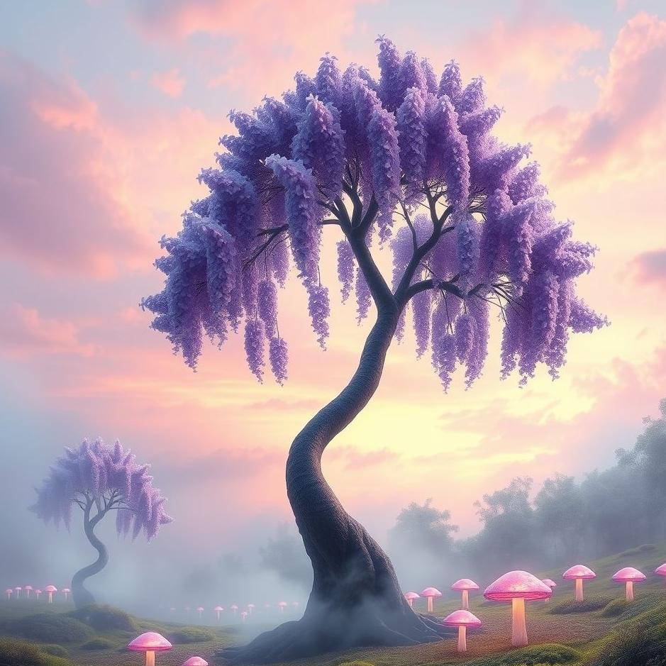 Dream : Purple hyacinth tree in a dream
