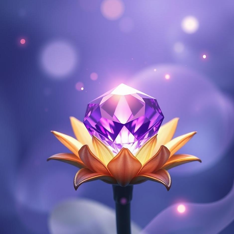 Dream : Purple jewel in a dream