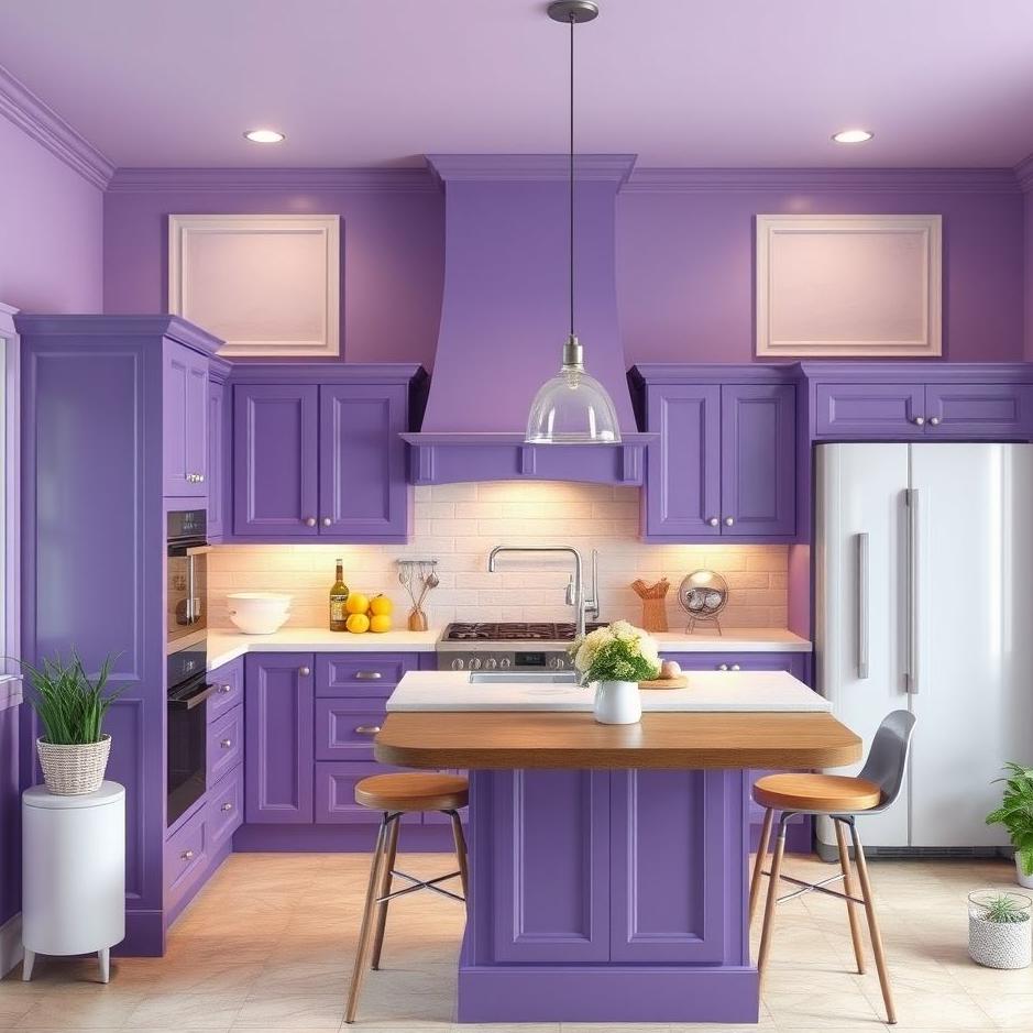 Dream : Purple kitchen in a dream