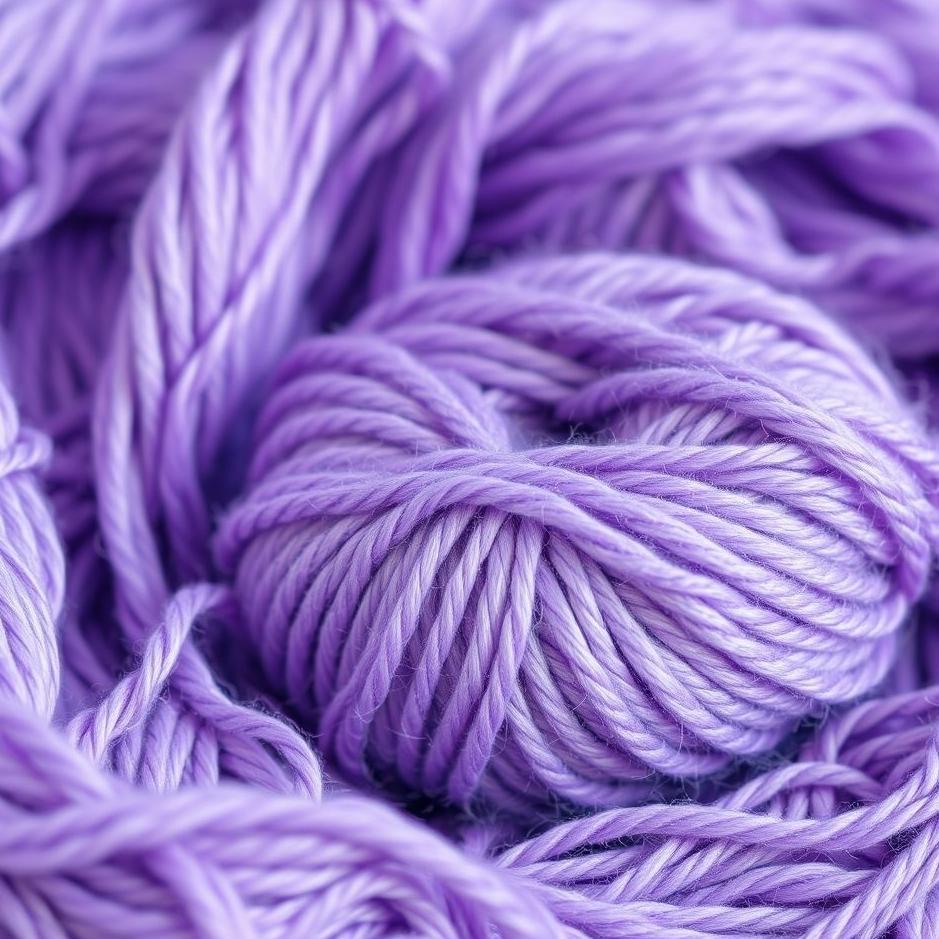 Dream : Purple knitting yarn in a dream