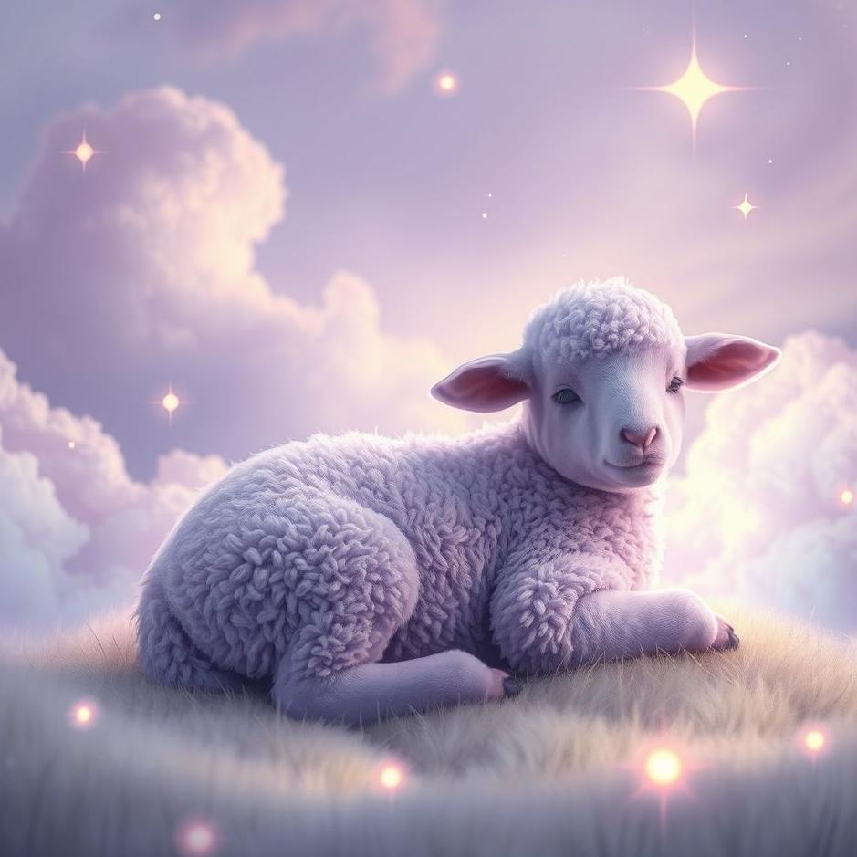 Dream : Purple lamb in a dream
