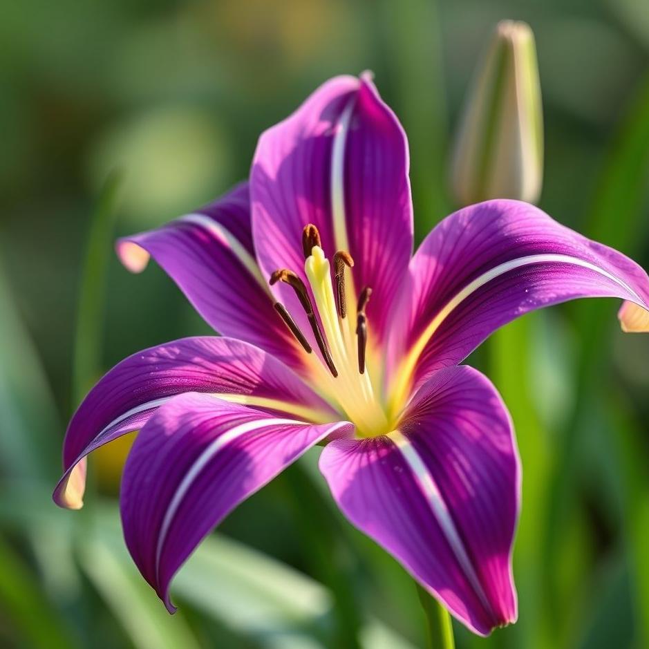 Dream : Purple lily flower in a dream