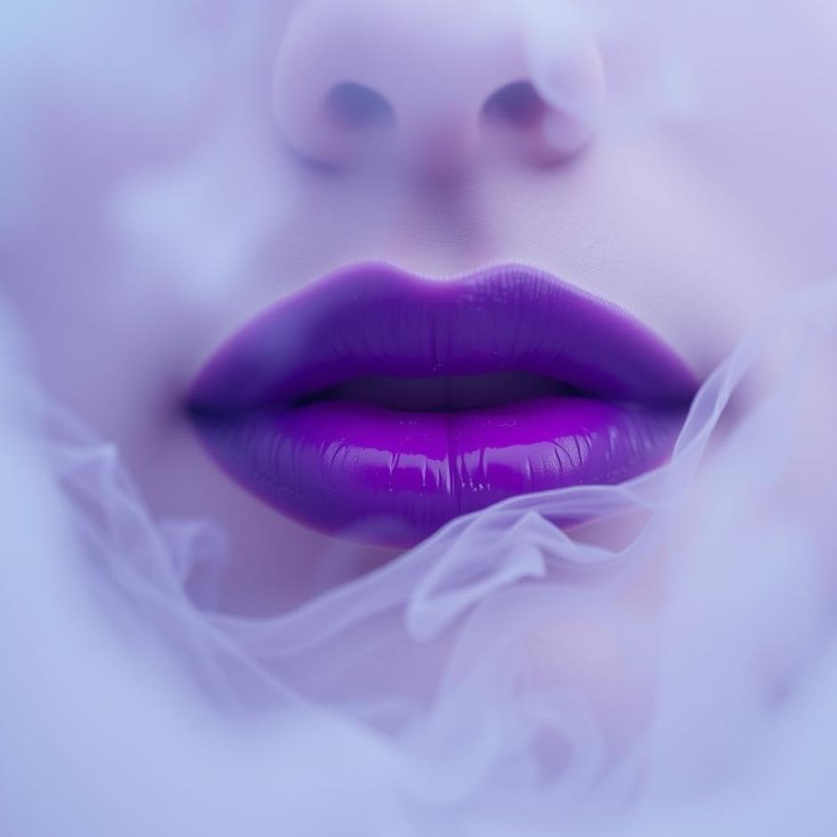 Dream : Purple lips in a dream