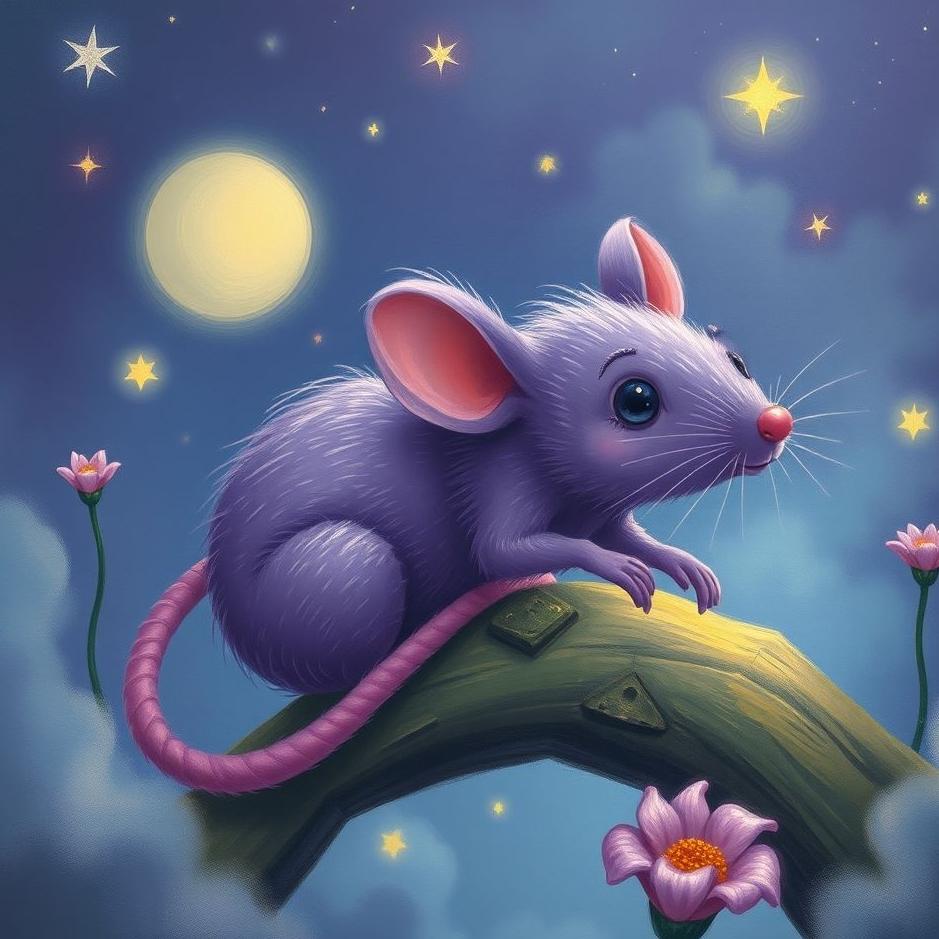 Dream : Purple mouse in a dream
