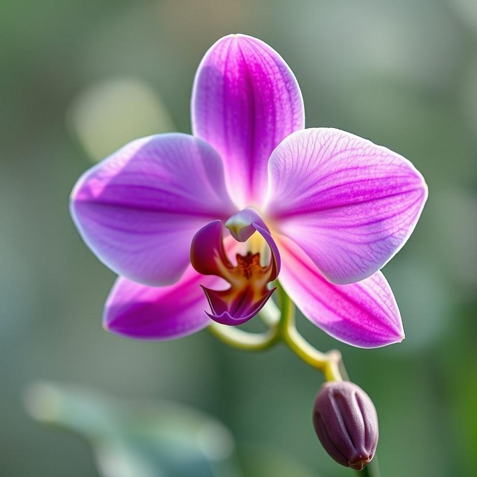 Dream : Purple orchid flower in a dream