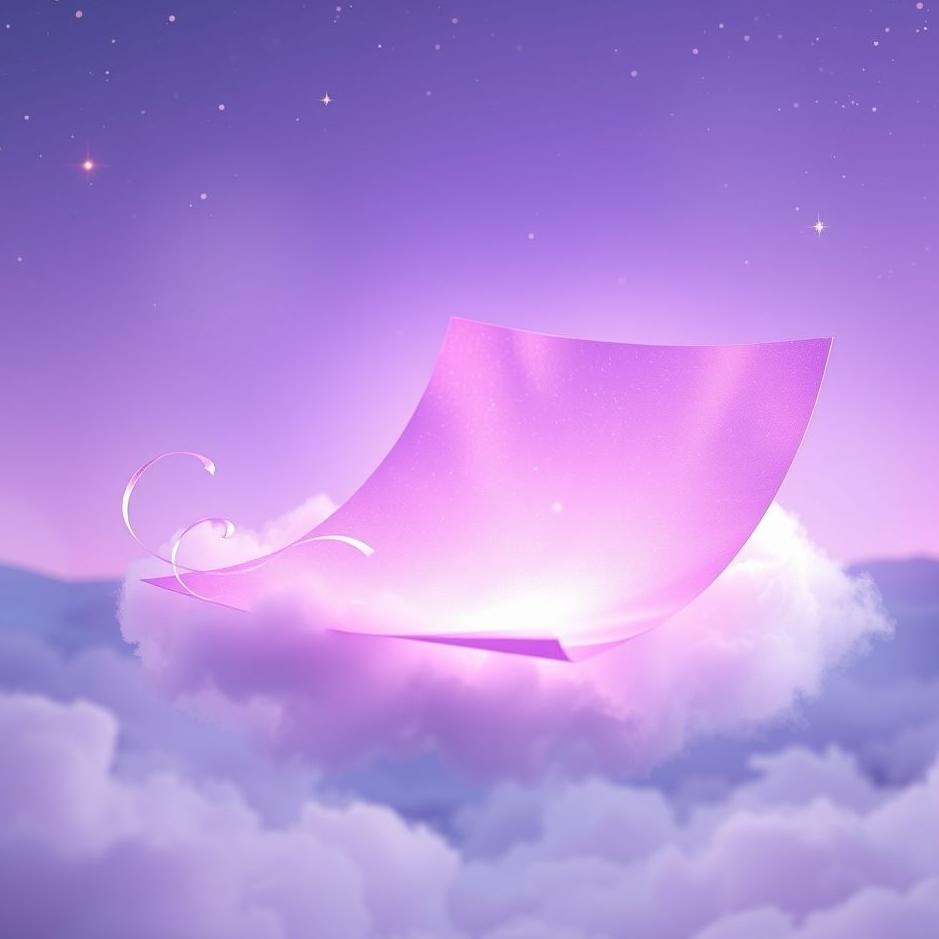 Dream : Purple paper in a dream
