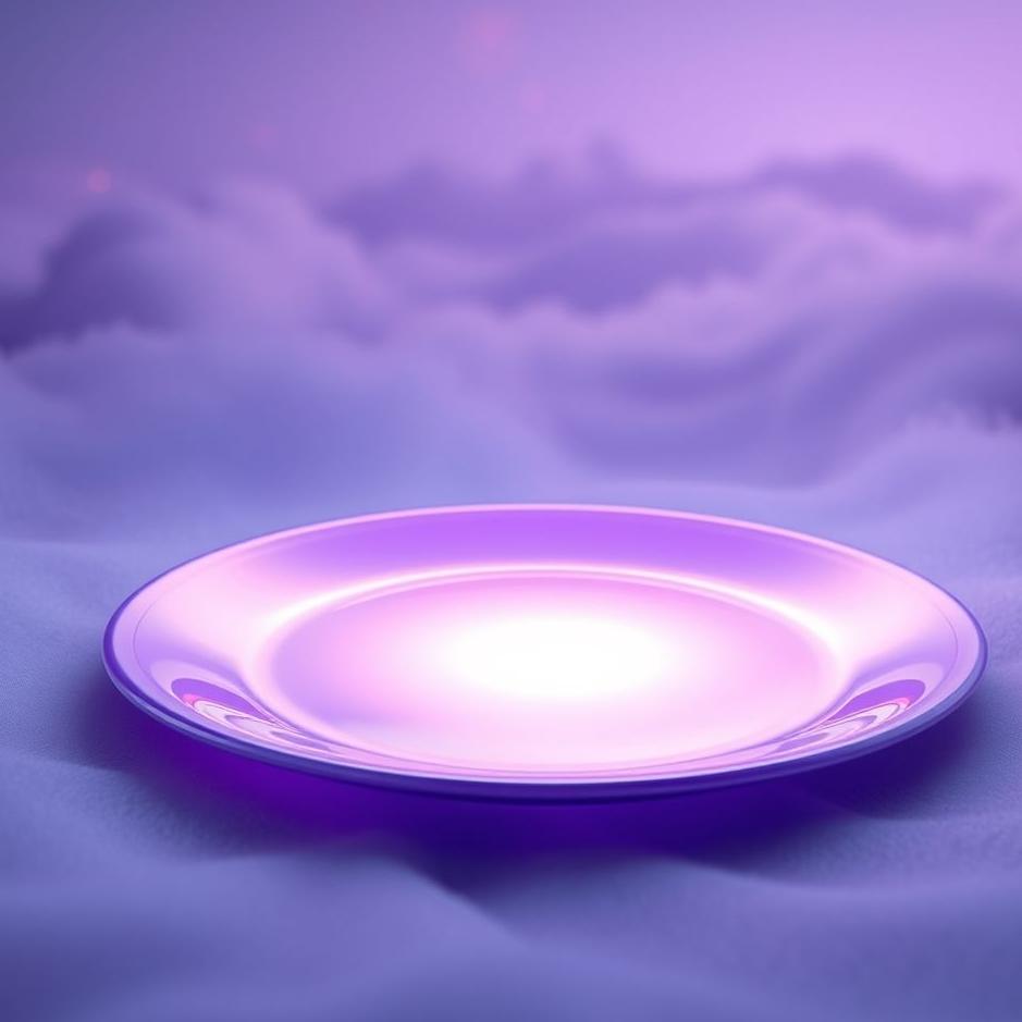 Dream : Purple plate in a dream