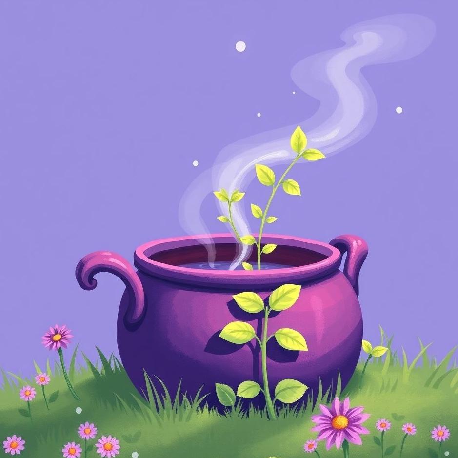 Dream : Purple pot in a dream