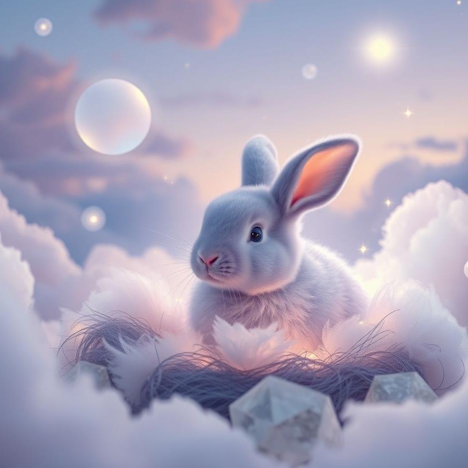 Dream : Purple rabbit in a dream