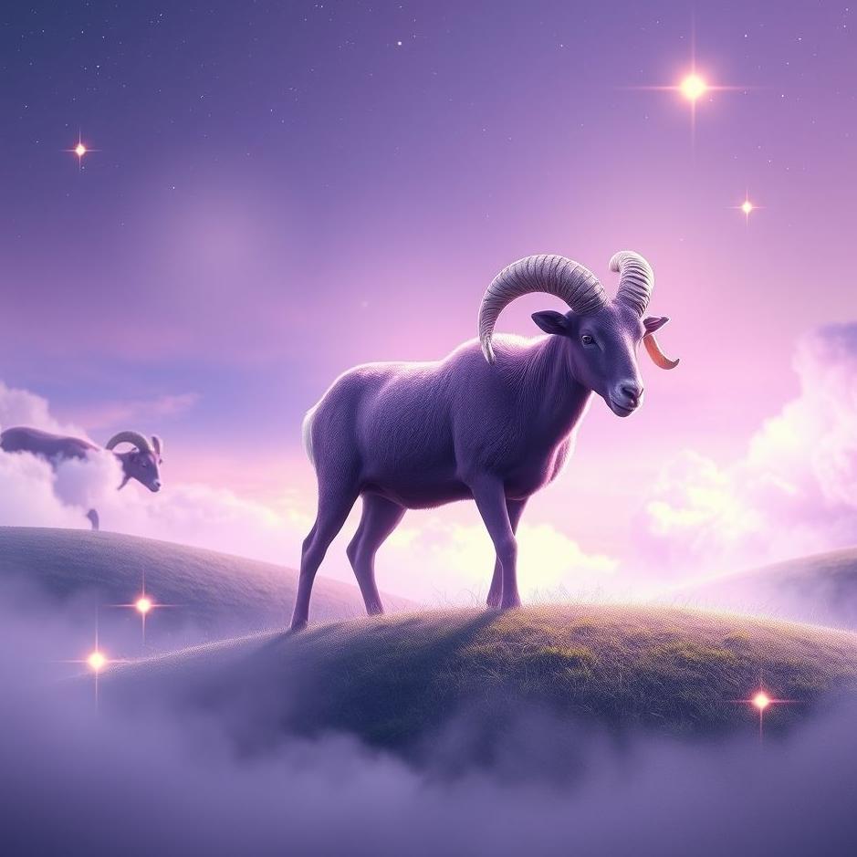 Dream : Purple ram in a dream