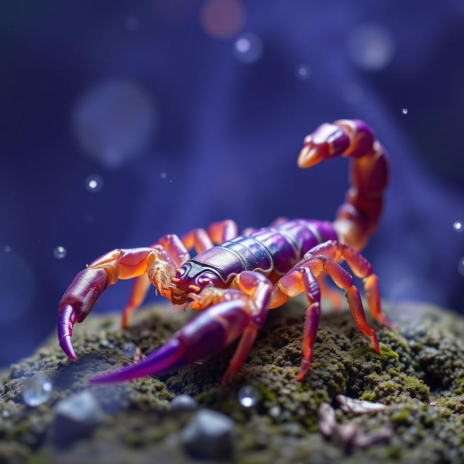 Dream : Purple scorpion in a dream