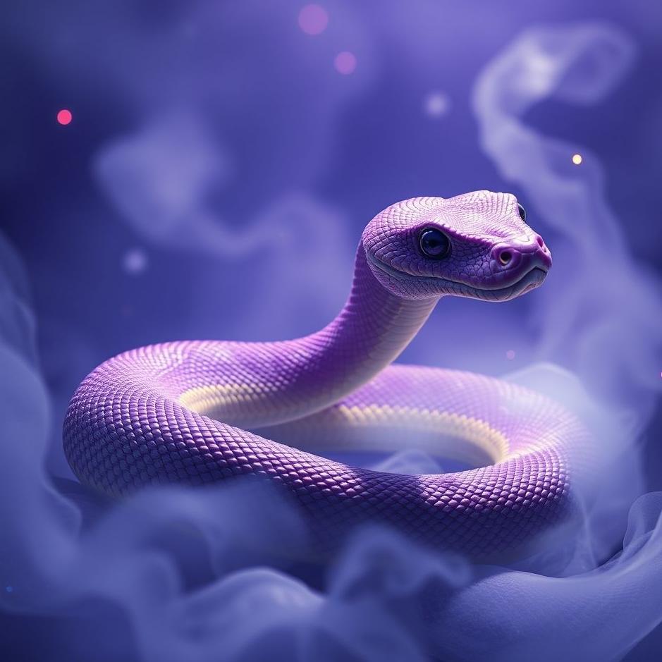 Dream : Purple snake in a dream