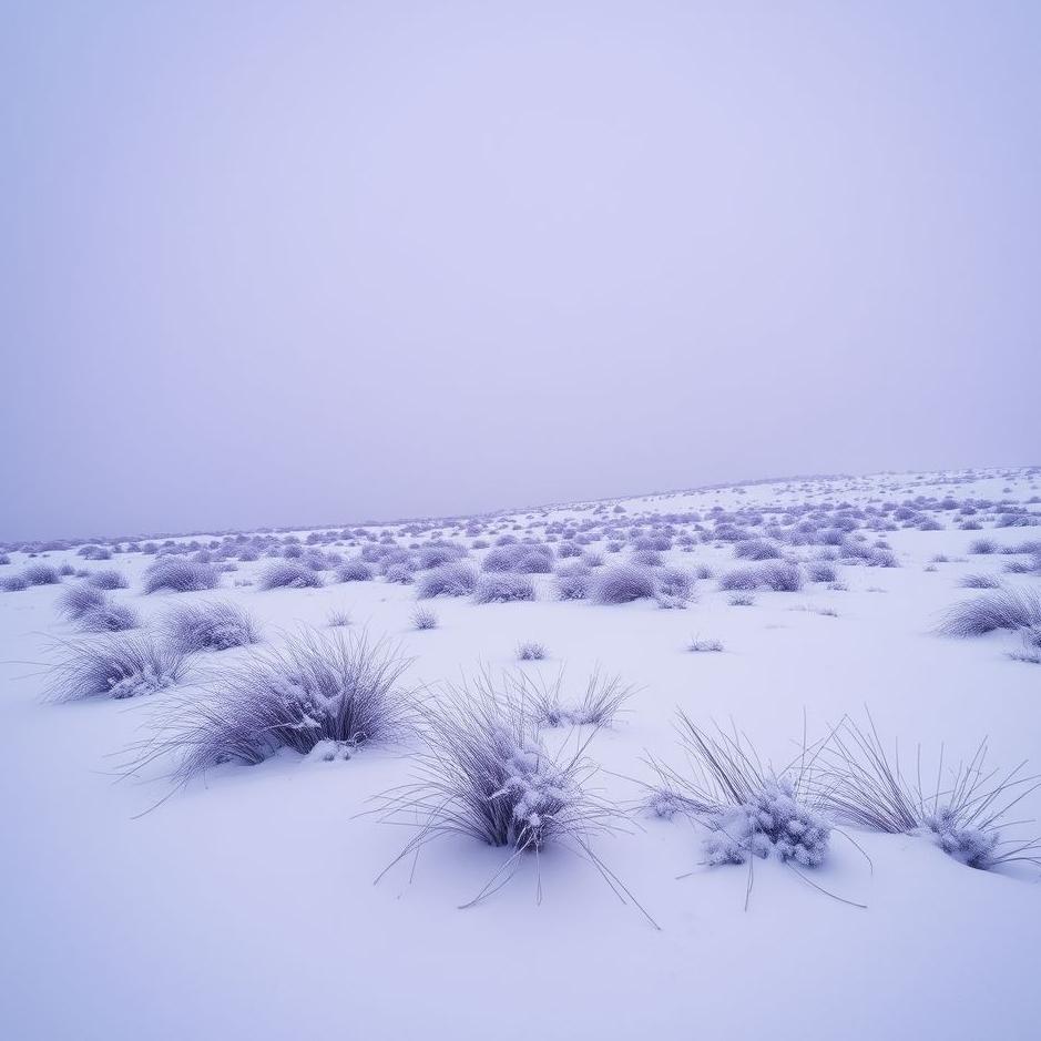 Dream : Purple snow in a dream