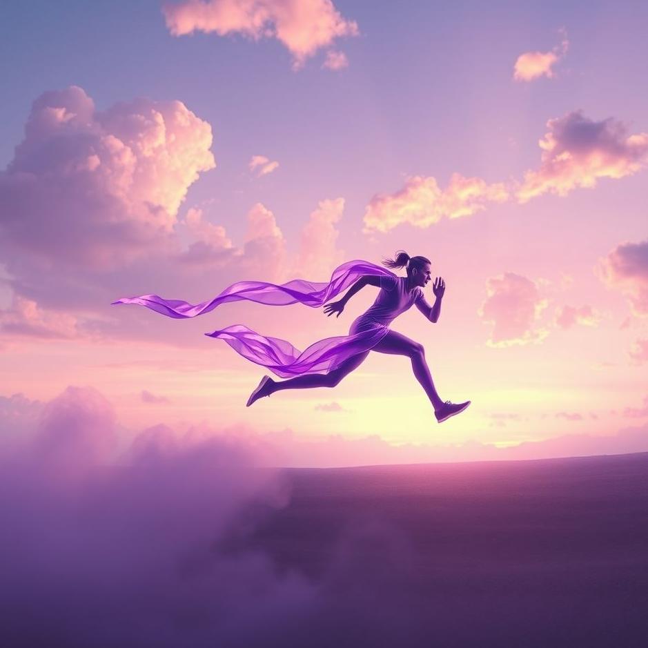 Dream : Purple sprint in a dream