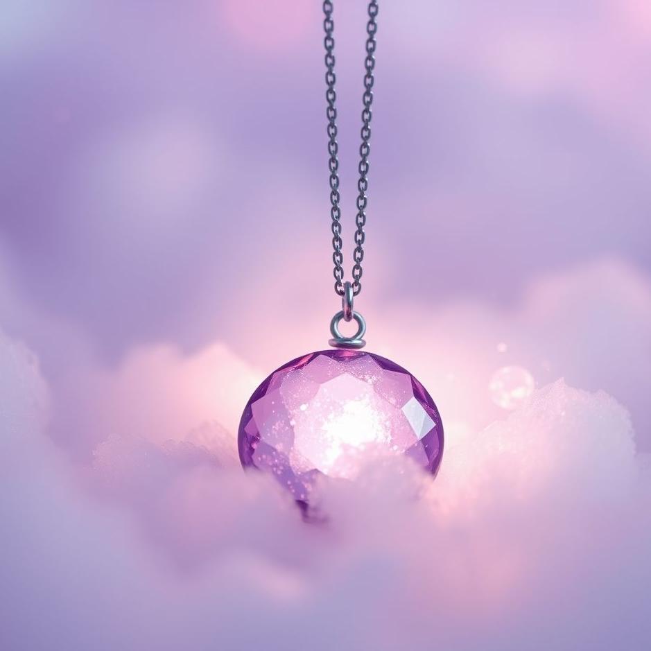 Dream : Purple stone necklace in a dream