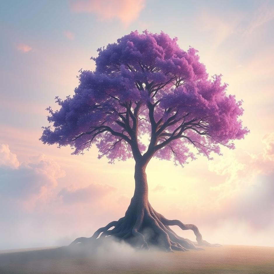 Dream : Purple tree in a dream