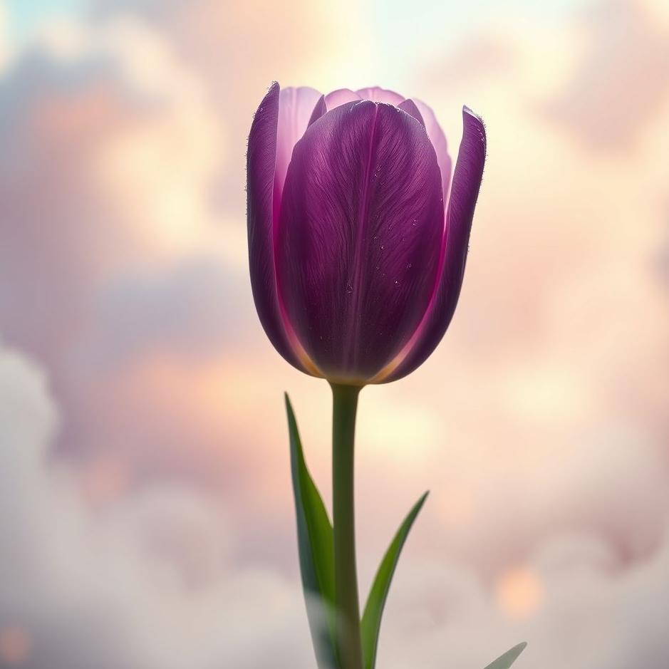 Dream : Purple tulip in a dream