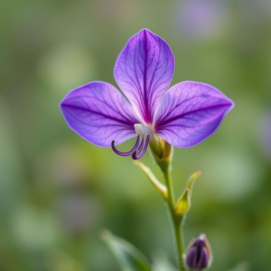 Dream : Purple violet flower in a dream
