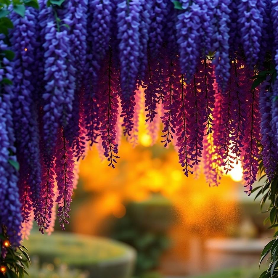 Dream : Purple wisteria in a dream