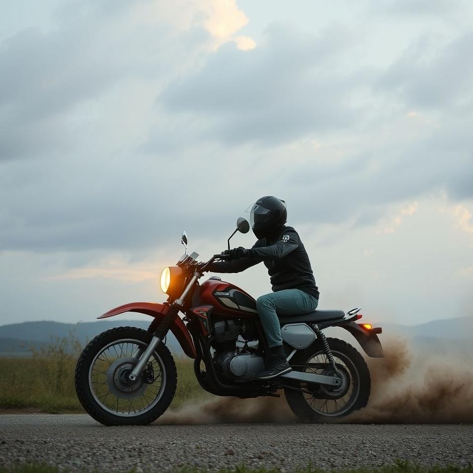 Dream : Pushing a motorbike in a dream