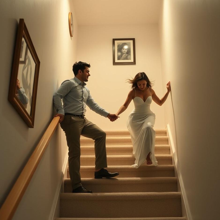 Dream : Pushing your spouse down the stairs in a dream