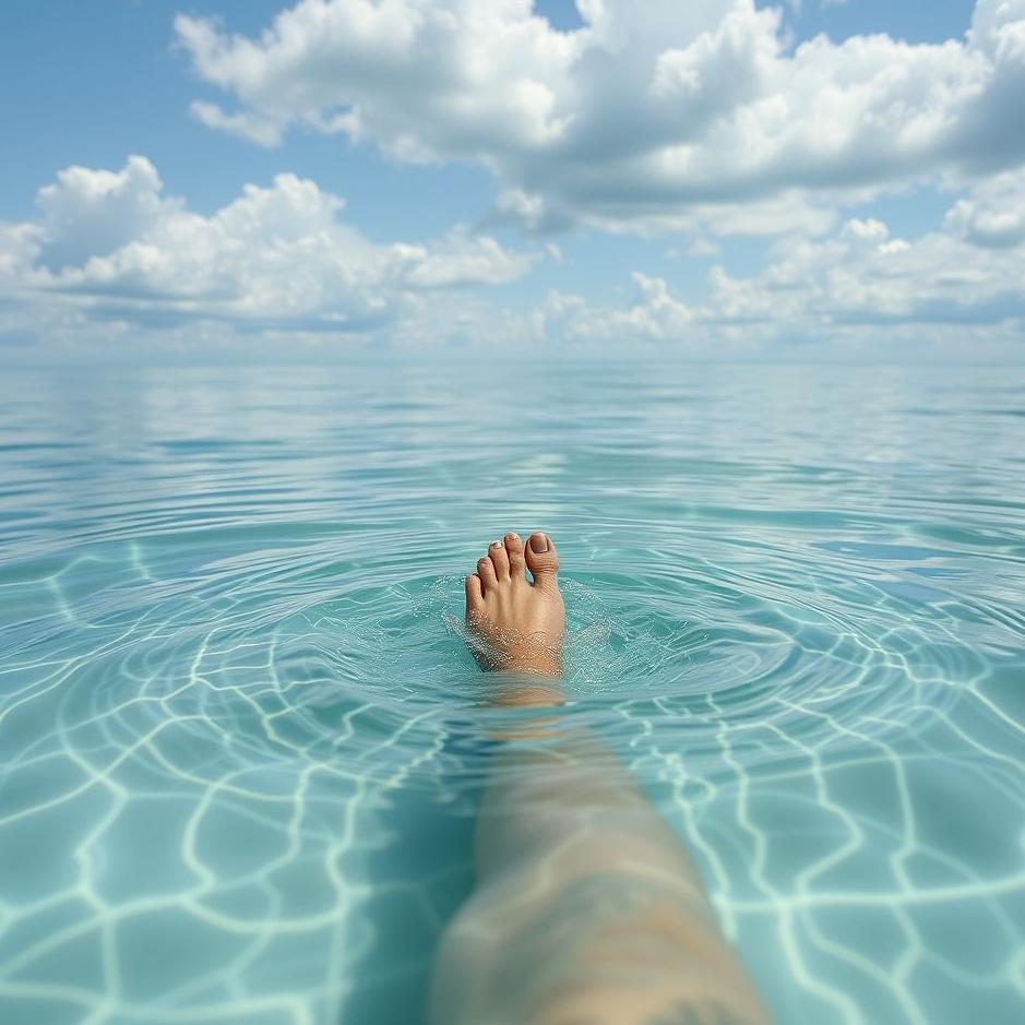 Dream : Put the foot into the water in the dream