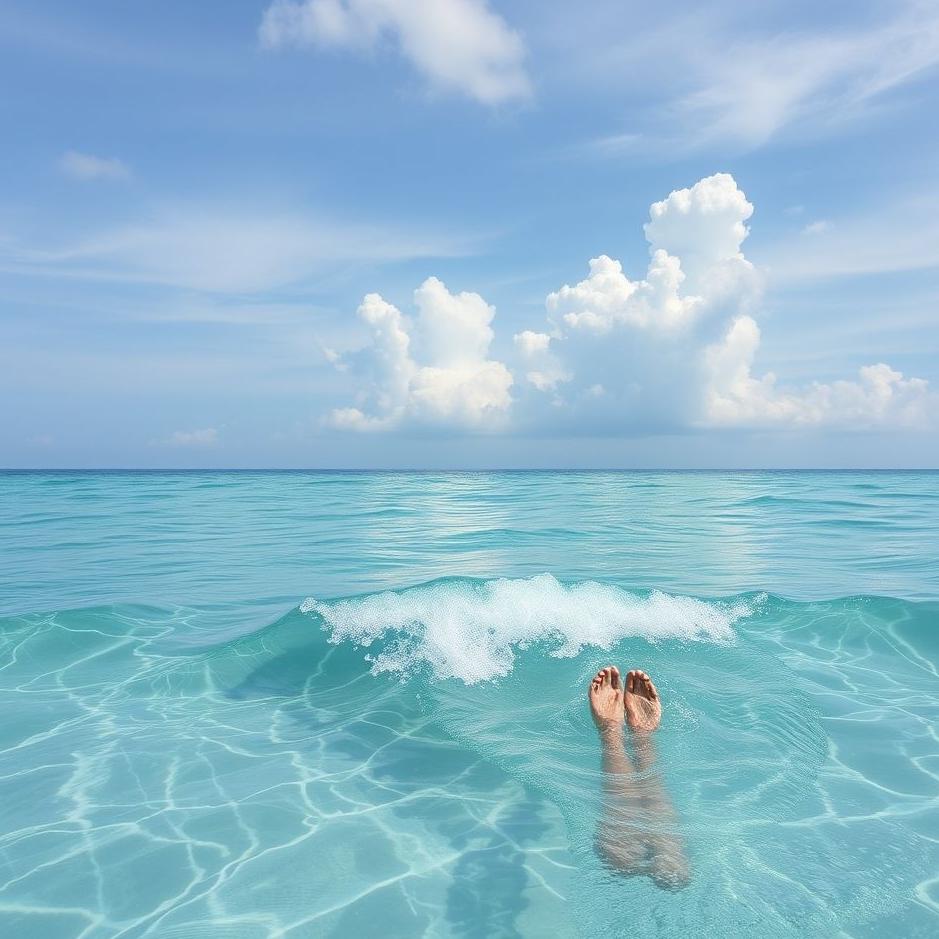 Dream : Put your feet on the sea in the dream