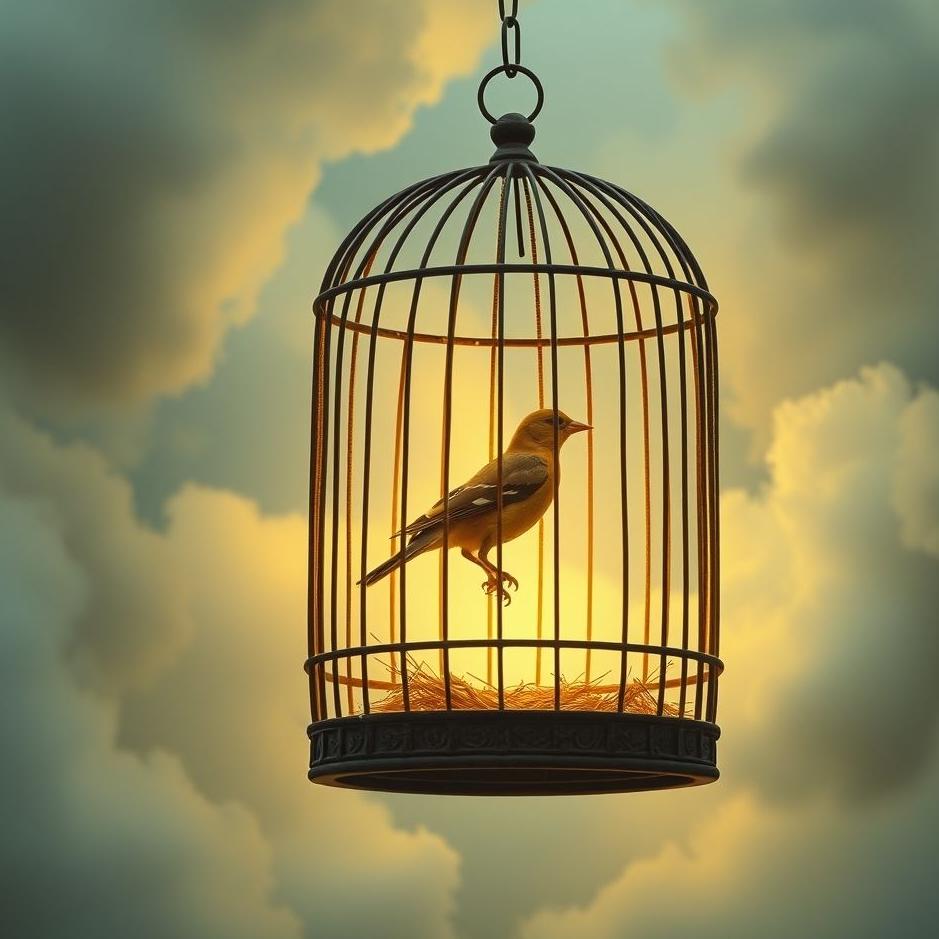 Dream : Putting a bird in a cage in a dream