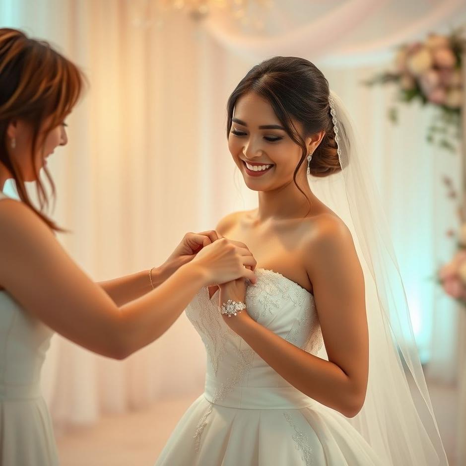 Dream : Putting a bracelet on the bride in a dream