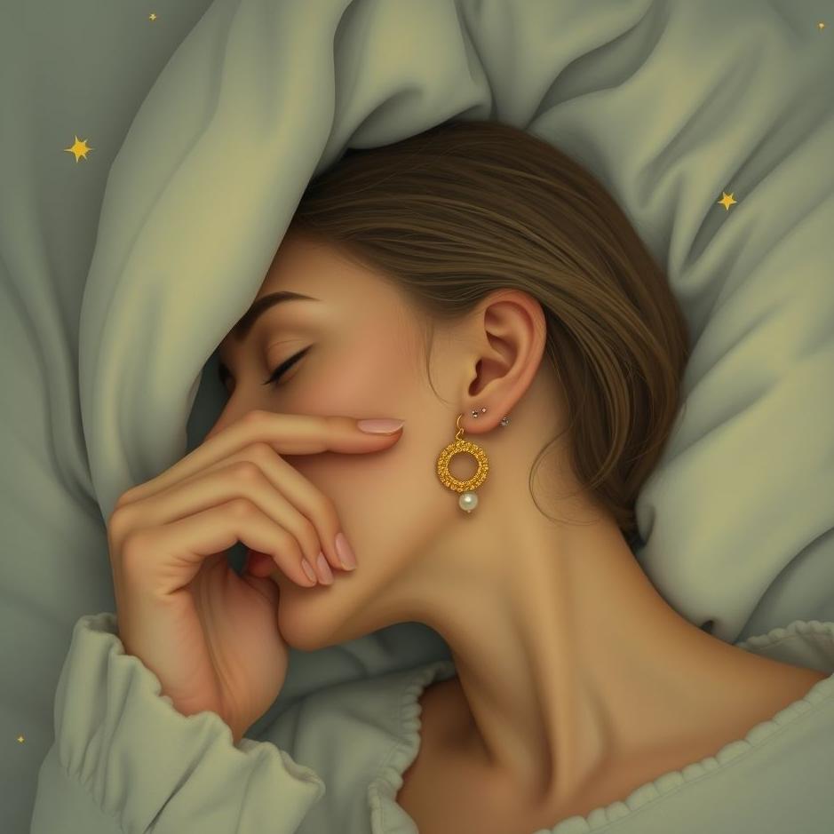 Dream : Putting a gold earring in your ear in a dream