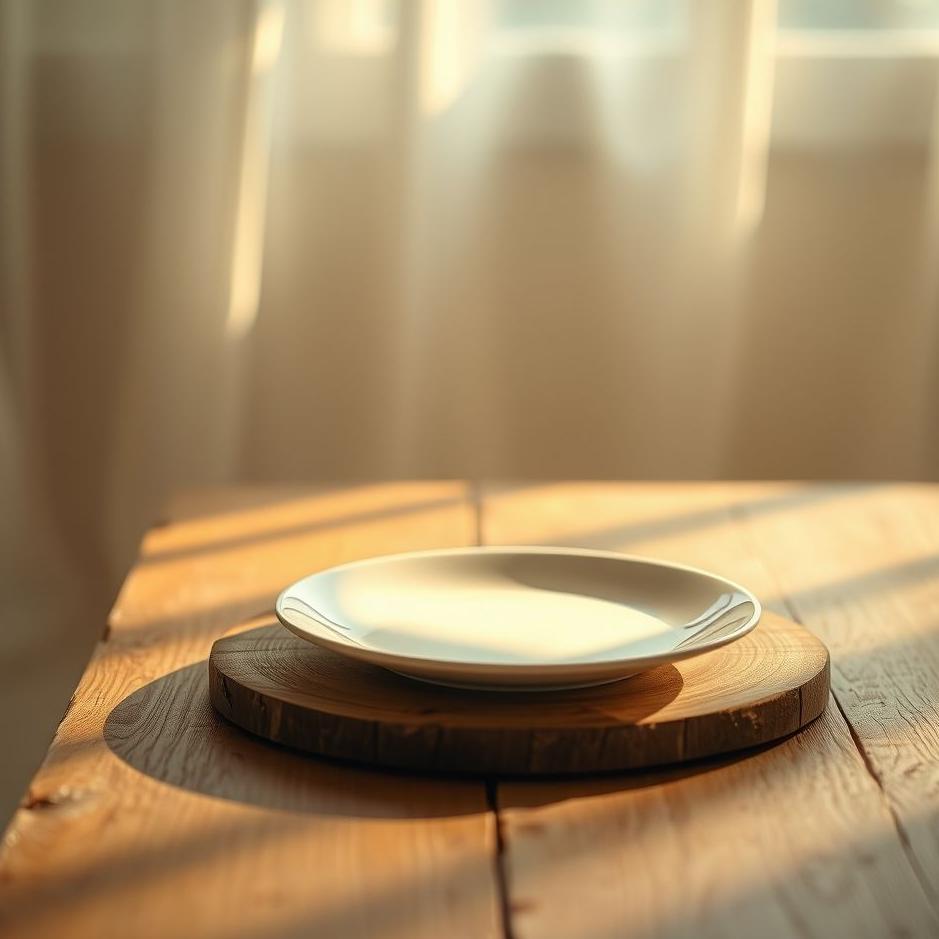 Dream : Putting a plate on the table in a dream