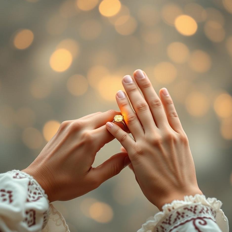 Dream : Putting a ring on your fingers in a dream