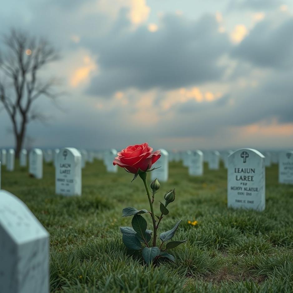 Dream : Putting a rose on a grave in a dream